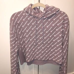 Large crop top hoodie fits medium
